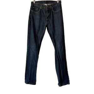 Patagonia Dark blue denim button fly jeans